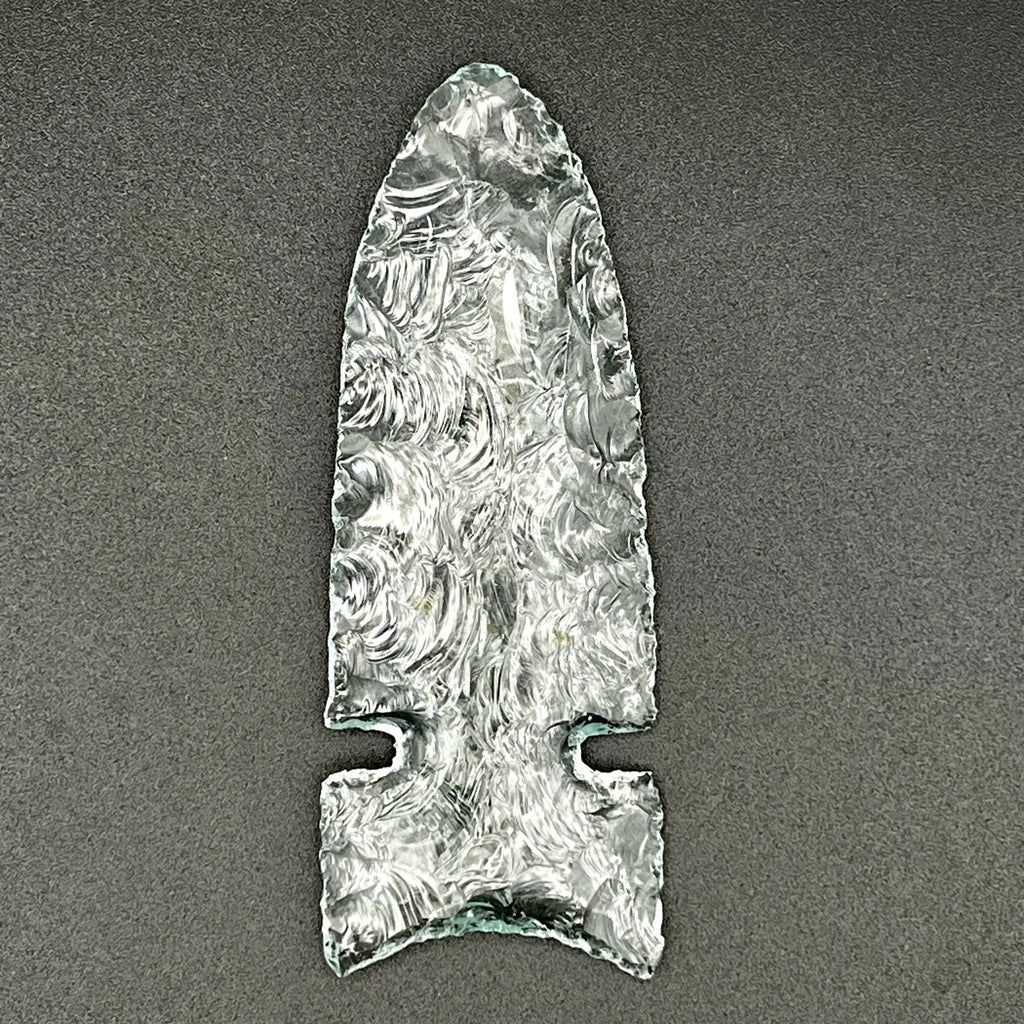 Clear Glass Tile Arrowhead V11