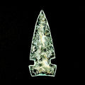 Clear Glass Tile Arrowhead V8