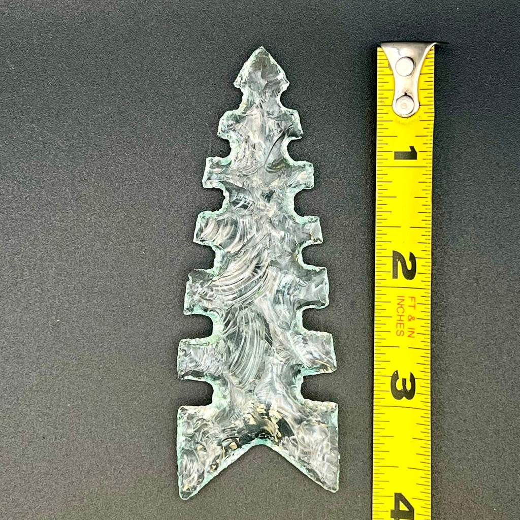 Multi Notched Glass Arrowhead