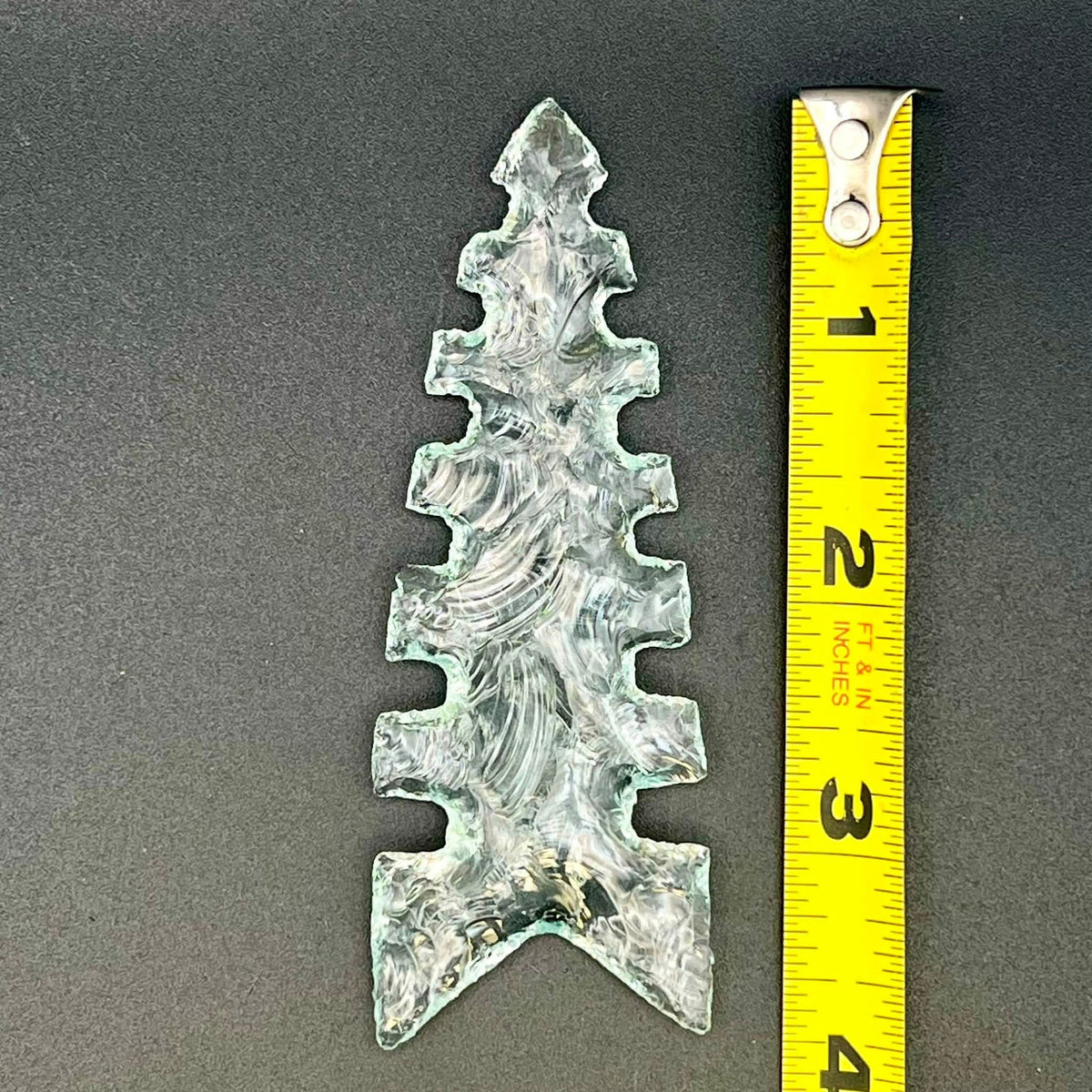 Multi Notched Glass Arrowhead