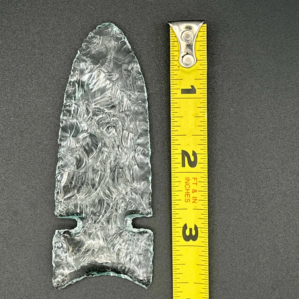 Clear Glass Tile Arrowhead V11